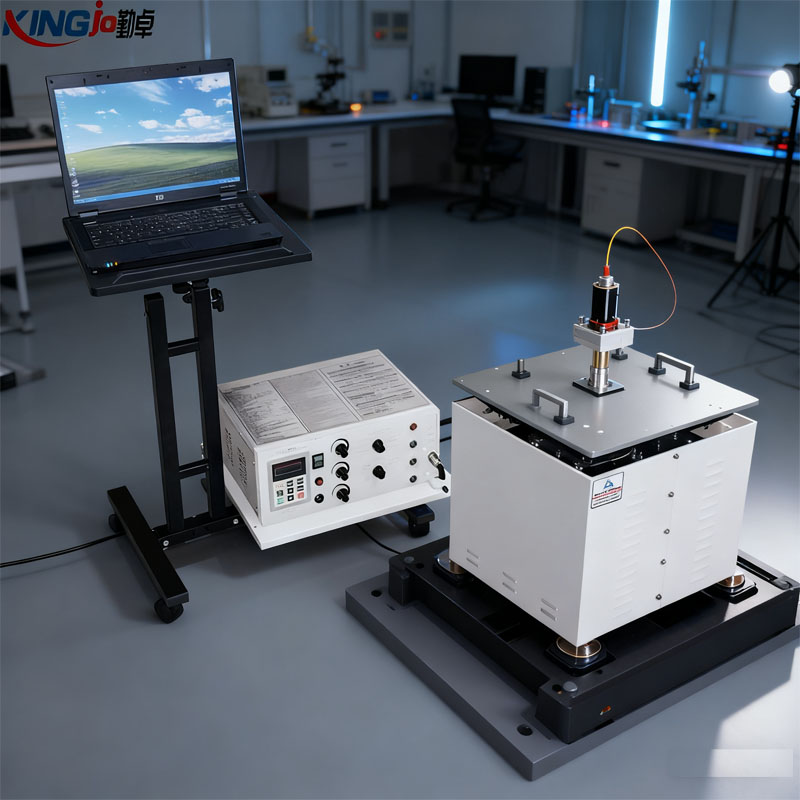 勤卓品牌振动台测试传感器现场